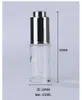 Storage Bottles 500pcs Factory Wholesale 15ml Clear Glass Essential Oil Bottle Packaging Container With Gold Silver Push Dropper Vial