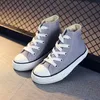 Sneakers High Top Canvas Es Shoes for Kids Girls Boys Anti-slip Casual Sneakers Toddler Boy Shoes Candy Color Skate Shoes 230410 CoNvErity