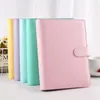 Notatnik Macaroon Color A6a5 PU Skórzany DIY Notebook Cover Diary Agenda Planner Paper School Spiratery 230408