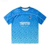 رجال Trapstar T Shirt كرة القدم الصيف فضفاضة غير رسمية سريعة الأكمام القصير القصيرة وقميص وونمن تي شيرت جديد 60ESS