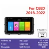 8GB 128GB Android 12ビデオCia Ceed 2018-2022 Car Radio MultimediaプレーヤーGPSナビゲーションオーディオステレオヘッドユニット