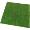 庭の装飾30x30cm人生のような妖精の人工芝生ミニチュアミニハウスクラフトポット（緑）