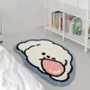 Mattor Tufting Cartoon Bathmat Soft Bedroom Badrum Dörrmatta fluffig säng sida matta mattor