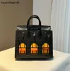 Tote Bag Designer Bags Handbags Highend House Bag Handmade American Alligator Skin Womens Leather 20cm Small Mini