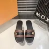 2024 Designer Lock It Damen Hausschuhe Open-Toe Set Fuß Urlaub Strand Flache Slipper Slides Schuhe Größe 35-42