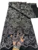 Vestidos de noiva africanos bordados rede francesa renda de tule 5 jardas tecido multicolorido feminino festa de casamento 2023 recém-chegados artesanato de costura moderno tecido moderno KY-6356
