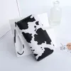 Portfele 2023 Summer Korean Contrast Cow Wzór multi portfel Long Carteras para Mujeres Billeteras Mujer Carteira Masculina