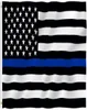 Flag Flag Thin Blue Line Police Funkcjonariusz organów ścigania Leo Lives Matter Wsparcie i uhonorowanie flagi policji za pomocą Grommets 3x5 FT American2738455