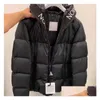 Luxe France Hommes Down Puffer Veste Tricotée Femmes Parkas Panneau Manteaux Occasionnels Bomber Vestes Designers Hommes Vêtements Drop Livraison Dht5R