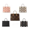 Topp Qaulity Luxury Designer Bag Womens stora kapacitet handväskor axelväskor som bär crossbody väska plånbok bokstav blomma en hand plånbok shopping väskor