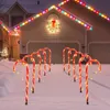 Kerstversiering LED-decoratie Outdoor Waterdichte Candy Cane Light Pathway voor vakantiejaar Kerstboom 231109