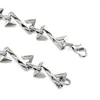 Bracelets de charme personnalisé argent bracelet en acier inoxydable mode personnalisation bijoux chaîne femmes bijoux Pulsera Hombre Acero