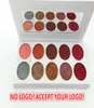 Brak marki 10 Kolor Glitter Matte Spheshadow Paleta z lustrem Shimmer Shadow Akceptuj logo Printting3682351