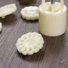 Baking Moulds 4pcs DIY Mooncake Mold Hand Press Cookie Stamp Moon For Cake Decor Pastry Tool Bakeware Bar Mid Autumn Festival