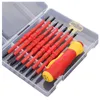 Schroevendraaiers Huisreparatie Tool Kit Elektrische geïsoleerde schroevendraaier Kit Elektrische handleiding Gereedschap Kit Multifunctionele schroevendraaier Openingsgereedschap 230410