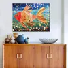 Impressionistische oceaangolven collage canvas print Giclee artwork voor creatieve thuis wanddisplay decor