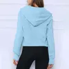 Kvinnors hoodies tröja för kvinnor halv zip beskuren fleece kvart blixtlås streetwear tidiga fall kläder fritid bekväma kläder