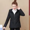 Women's Trench Coats Commuter Fashion Hooded Long Sleeve Winter Outdoor Comfortable Cotton Coat Quality Wear Simple And Generous Slim Fit