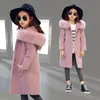 Jackets Children Kids Girl Overcoat Windproof Wool Winter fashion Coat for Teens Girls Jacket Thick Long Outerwear 10 13 14 years 231109