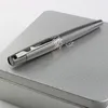 Luxury School Ballpoint Pen Metal High-End Business Office Gifts Signature Pu Pencil Bags Select