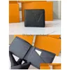 NNB Wallets Hiqh Kwaliteit Black Embossing Portemuleert Mens Wallet Short Credit Bevindingscard ID Holders Man Women Packet Bag kleine portemonnee met DHZE7