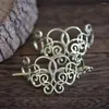 Hair Clips Langhong 10pcs Symmetrical Geomtric Beautiful Flower Hairpin For Women Viking Clip Cosplay Jewelry