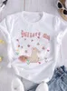 女性用Tシャツ女性グラフィック印刷スカルサマーシャツのためのカジュアルOネックTシャツ面白い蝶プリント女性用服デイリートップス