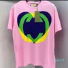 Modemenschen Damen T-Shirt Modetrend Männer lässige T-Shirt Man Kleidung Street Designer Lose Ärmel Mädchen Kleidung Paar Hemden