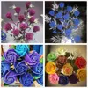 Dekorative Blumen, 400 Stück, mehrfarbig, Nylonstrumpf, Blumenmaterial, Zugzubehör, handgefertigt, Hochzeit, Kunsthandwerk, Simulation