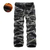 Pantaloni da uomo Pantaloni cargo in pile da uomo Pantaloni casual larghi multitasche Uomo Inverno Esercito militare Combattimento mimetico Pantalone tattico Abbigliamento maschile 230408