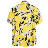 Camisas casuais masculinas rápidas étnicas camisa de manga curta 3d impressão floral blusa havaiana estilo praia boêmio para homens roupas maculinas