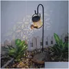 Lampes de jardin solaires LED arrosoir lumière lampes solaires étanche extérieur jardin paysage décoration effet lampe livraison directe lumières Dhmbn