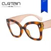 Mi Nail Cat Eye Large Frame Plain Glasses Anti Blue Ray Dekorativer Trend