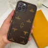 iPhone 용 Calssic Designer Phone Cases for iPhone 15 14 13 Pro Max Luxury Leather Old Flower Phone Cover 14Promax 15 Promax 11 Promax