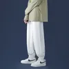 メンズパンツ韓国スタイルファッションスウェットパンツ秋の灰色のバギーウィダレグストレートカジュアルタイフィートズボン男性230410