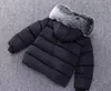 Gorąca kurtka dla dzieci jesienna zima chłopcy z kapturem płaszcz dzieci ubranie ciepłe grube kurtki maluch dzieci chłopcy ubrania wierzchnia a01