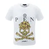 T-shirt da uomo Phillip Plain stampa di design PP Skull Diamond t shirt Manica corta Dollaro Orso bruno T-shirt di marca O-Collo teschi di alta qualità TShirt tees Streetwear 1027