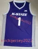 Camisa de basquete Darrin Ames Kansas State Wildcats Dorian Finister Ques Glover R.J. Jones Arthur Kaluma Taymont Lindsey Will McNair Jr. Camisas do Kansas State costuradas