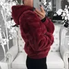 Women's Fur Faux Fur Women's Faux Fur Coat High-waist Hooded Fashion Cardigan Long-sleeved Loose Thin Faux Rabbit Fur Coat Jacket Women 231109