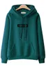 Skjorta plus size hoodies kvinnor höst vinter casual lös huva sammet förtjockad långärmad brev mujer de moda streetwear hoody