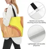 Sacos de compras Sacola branca de beisebol para mulheres homens grandes