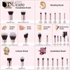 Makijaż szczotki Ducare Pearl White Makeup Zestaw 27pcs kosmetyczny proszek do cienia do powiek Blush Kabuki mieszanie makijaż pędzel narzędzie do piękna Q231110