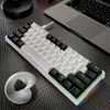 キーボードMucai Mini Mechanical Keyboard Portable USB Gaming Red Switch 61キー配線分離可能ケーブルRGBバックライトスワップ可能MK61 231109