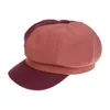 Berets feminino lã quente inverno gorro chapéu macio retro simples boina feminino elegante confortável boné estilo artista francês