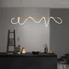 Люстры роскошные латунные длинные шланги светодиодные потолочные люстра для столовой столовой кухонная батонная батонная лампа подвесная крытая лампа подвесная лампа