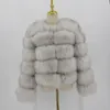 Women's Fur Faux Pink Java 20114 women winter fur coat real jackets natural fashion long sleeve wholesale 231110