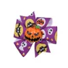 Akcesoria do włosów Halloween dekoracja Grosgrain Wstążka Kokarki do Baby Girl Ghost Dypkin Clips Accessories Drop dostarczenie dhdzl