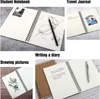 Kuitbiemen A5 B6 Retro Spiral Coil Sketching Book Kraft Paper Notebook Sketch Drawing Diary Student 230408