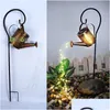 Lampes de jardin solaires LED arrosoir lumière lampes solaires étanche extérieur jardin paysage décoration effet lampe livraison directe lumières Dhmbn