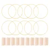 Placas decorativas 10 PCS 12 polegadas Metal Floral Hoop Centerpieces para anel de guirlanda de mesa com porta-cartões de casamento